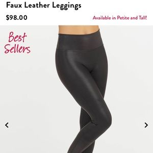 Spanx faux leather leggings